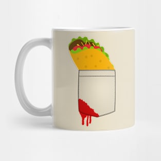 There is a taco in my pocket and I am happy Mug